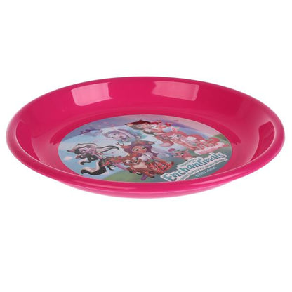Enchantimals. Тарелка детская плоская пластиковая, 185х185х23 мм, ТМ Умка<br> в кор.60шт