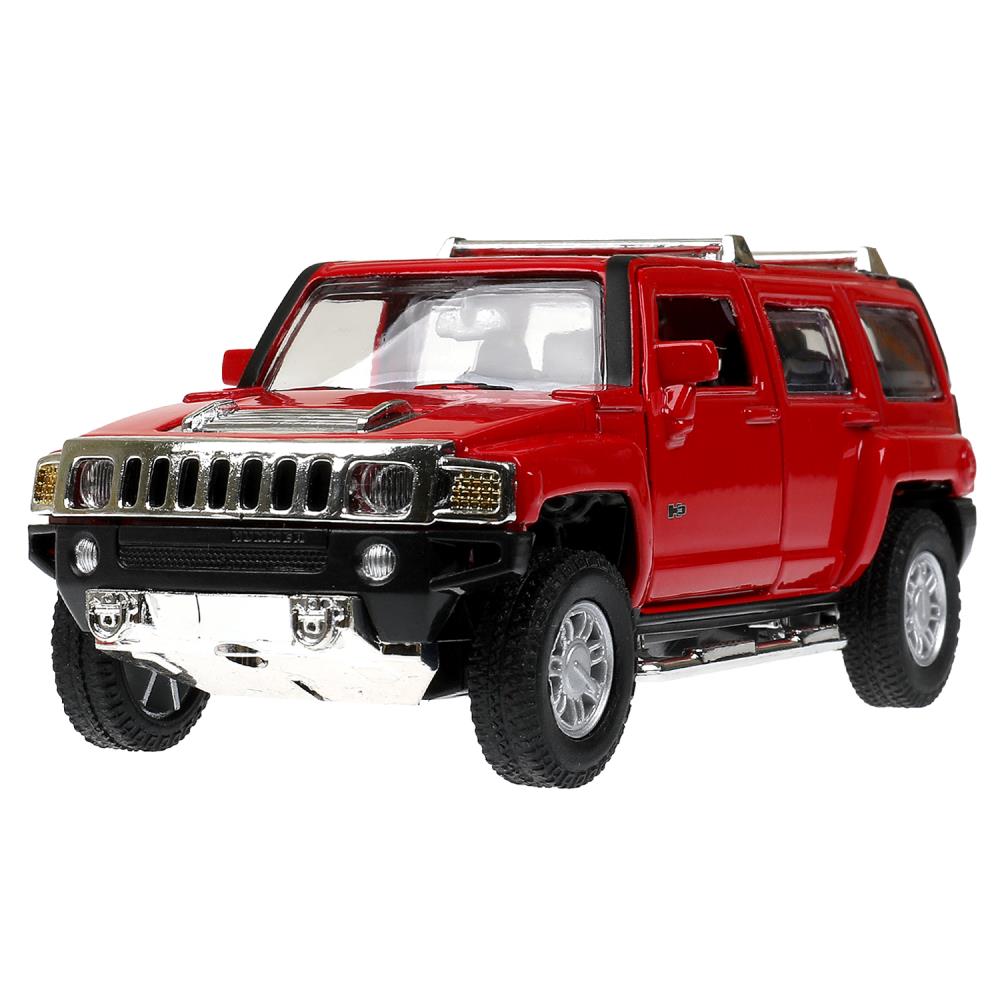 Машина металл светзвук HUMMER h3, 14,4 см, двери, багажник, инерция Технопарк в кор.2*24шт