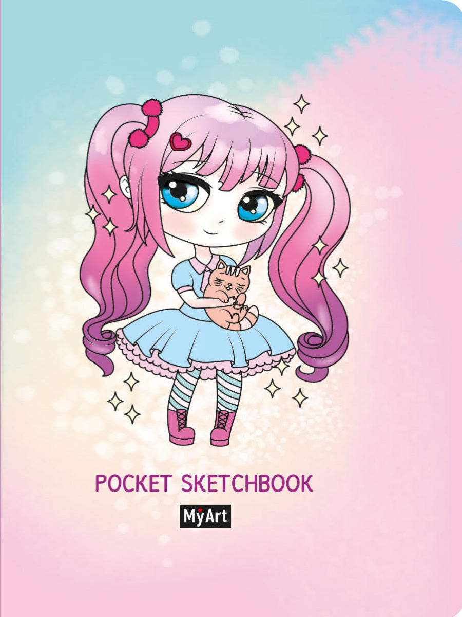 MyArt. Pocket СКЕТЧБУК. ДЕВОЧКА