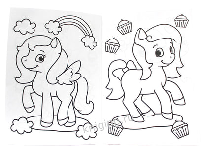 РАСКРАСКА А4 эконом. КРОШКИ ПОНИ