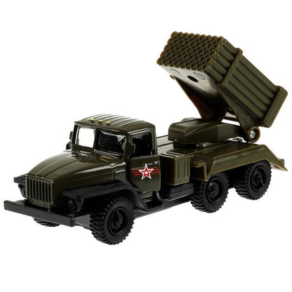 SB-15-35-M5(GR)-WB Машина металл АРМИЯ РОССИИ УРАЛ с ракетами 12см, двер., под. дет.,инер.,кор. Техн