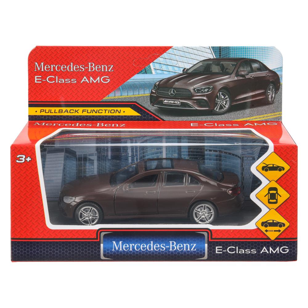 Машина металл MERCEDES-BENZ classe e amg 12см, дв,баг,ин,бордовый, кор. Parc technologique dans le cor.2*36шт