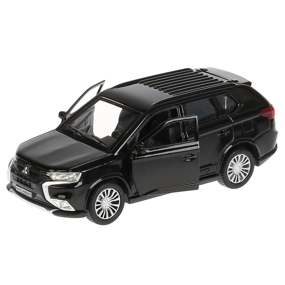 Машина металл "MITSUBISHI OUTLANDER" 12см, открыв. двери, инерц, черный в кор Технопарк в кор.2*36шт