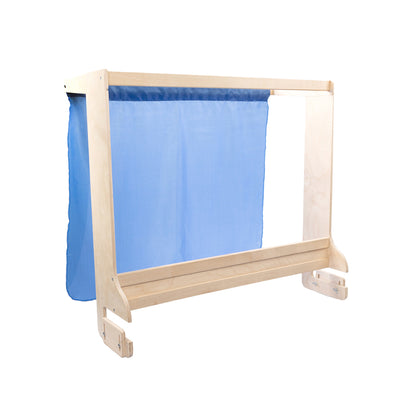 Ширма деревянная для кукольного театра (76,5см х 36,5см х 69,5см) неокр.