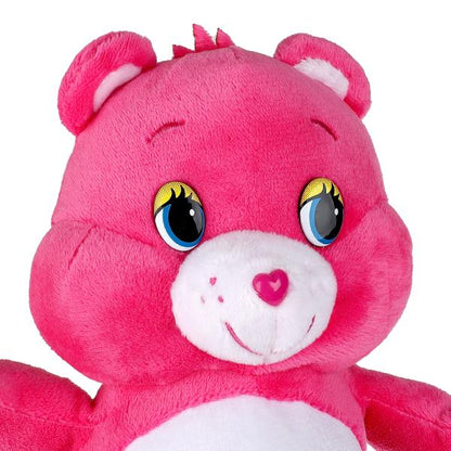 Игрушка мягкая мишка розовый с радугой 20 см, озвученный Добрые игрушки в кор.24шт