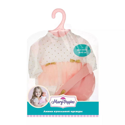 Mary Poppins. Одежда для куклы арт.452164 "Комбинезон с шапочкой New Mary" 38-43см