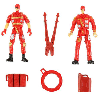 НАБОР СОЛДАТИКОВ ПОЖАРНЫЕ, С АКСЕСС. НА БЛИСТЕРЕ "ИГРАЕМ ВМЕСТЕ" в кор.2*80шт