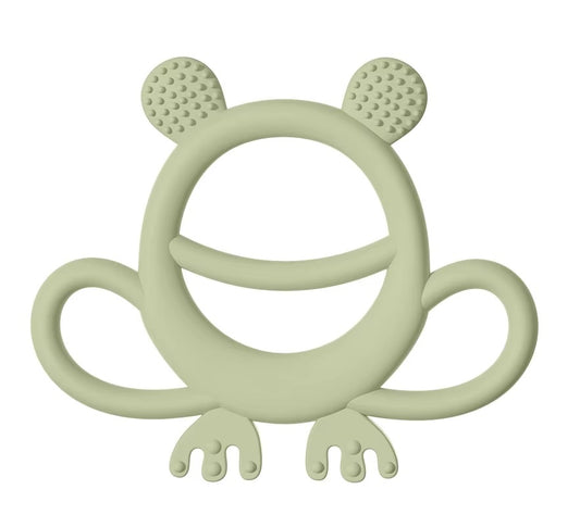 Angel dreams. SK2003 Прорезыватель силиконовый "Лягушка" (оливковый)