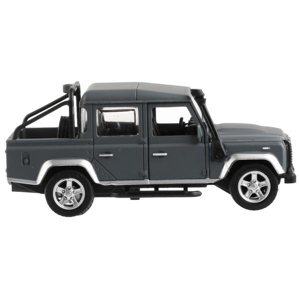 Машина металл LAND ROVER DEFENDER PICKUP МАТОВЫЙ 12 см, двер, багаж, кор. Технопарк в кор.2*36шт