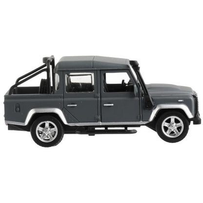 Машина металл LAND ROVER DEFENDER PICKUP МАТОВЫЙ 12 см, двер, багаж, кор. Технопарк в кор.2*36шт