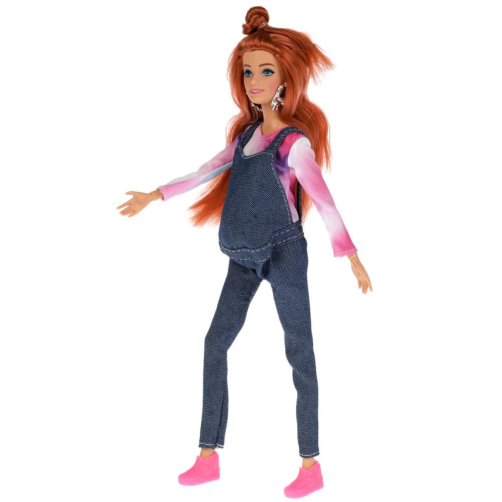 Кукла 29 см София беременная, 1 младенец, расческа, в коробке КАРАПУЗ в кор.24шт