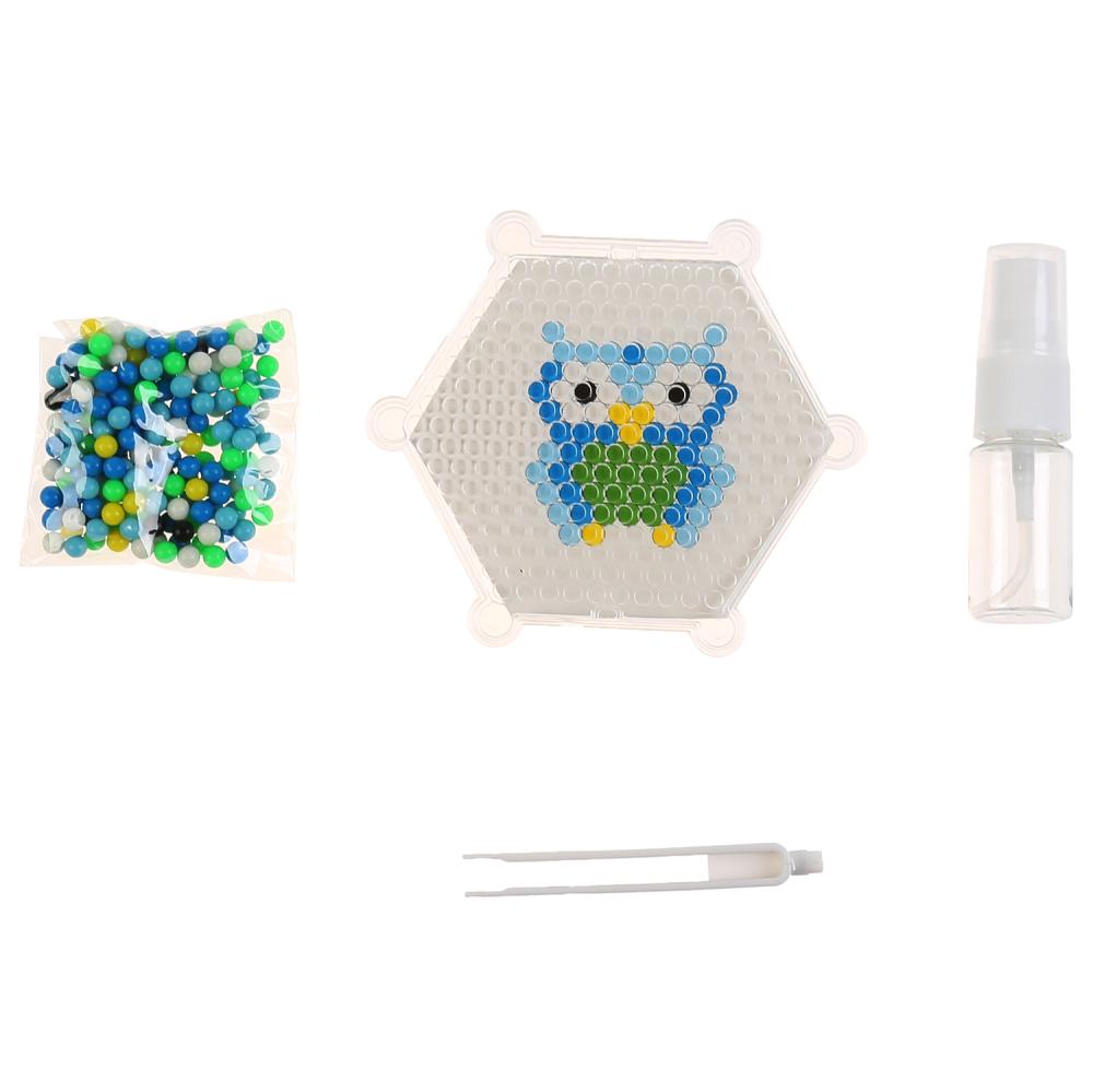 Набор д/детского тв-ва аквамозаика сова МУЛЬТИ АРТ в кор.48шт