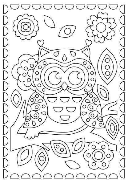 Набор для творчества. Раскраска "Совушка"