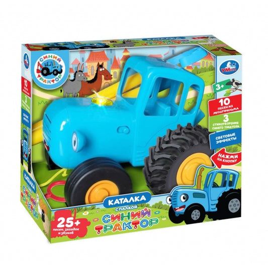 Каталка СИНИЙ ТРАКТОР.35+ песен, загадок и звуков в кор. Умка в кор.36шт