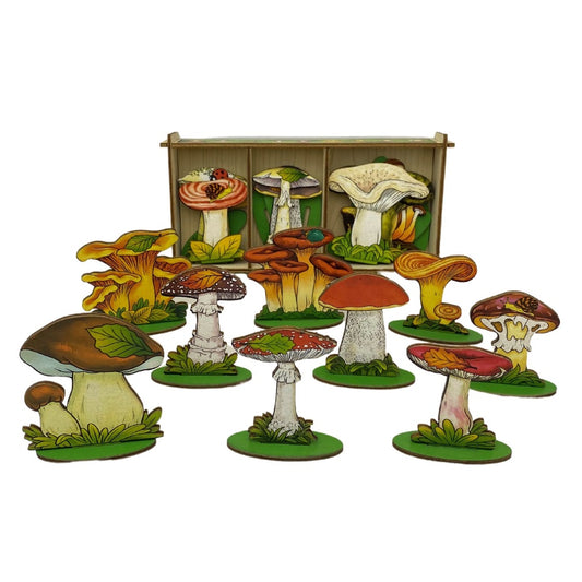 Набор "Грибы на подставке " в дер. коробке 36 дет. арт.8448 /35