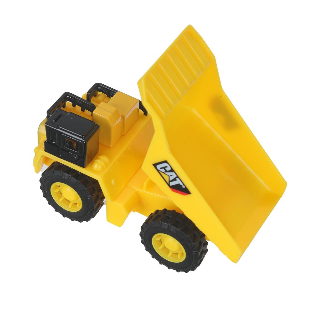 Машина металл caterpillar КАРЬЕРНЫЙ САМОСВАЛ, 12 см, двери, инерция Технопарк в кор.2*24шт