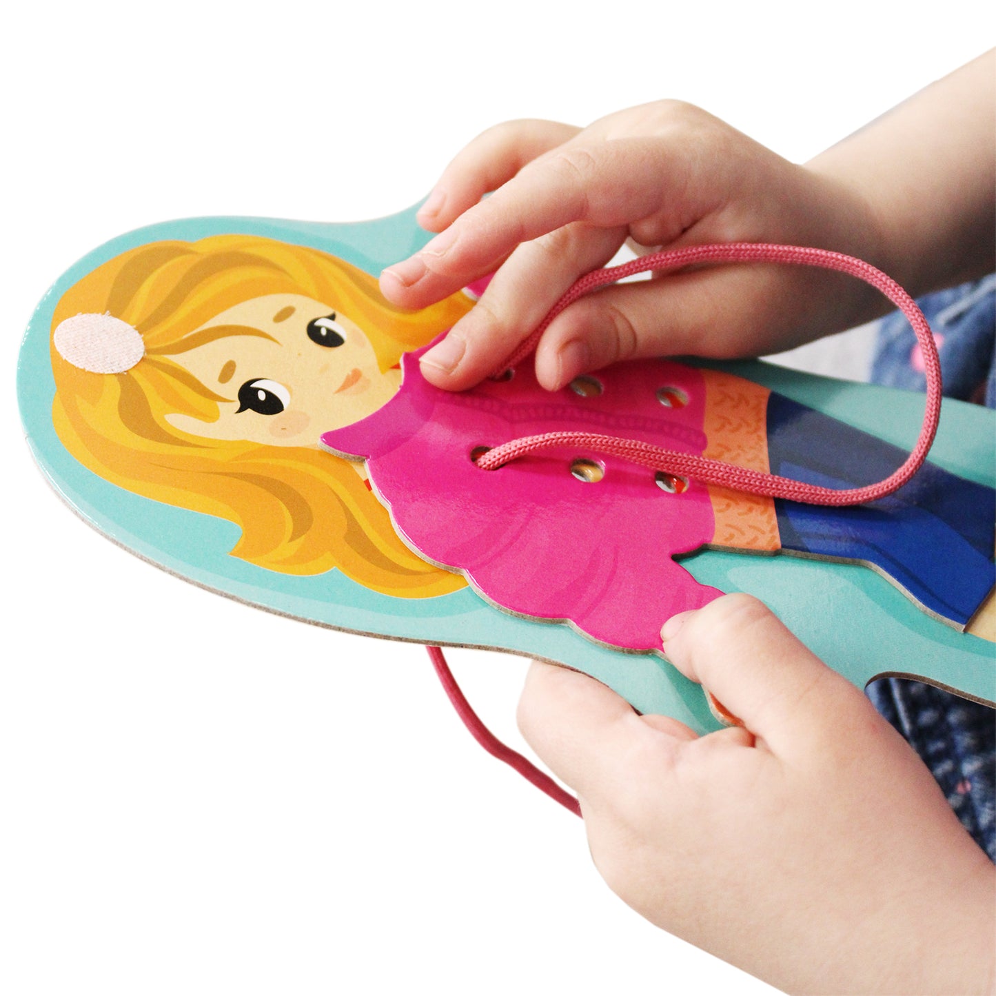 ШНУРОВКИ И ЛИПУЧКИ. "НАРЯДИ МИЛУ" BABY TOYS в кор.14шт