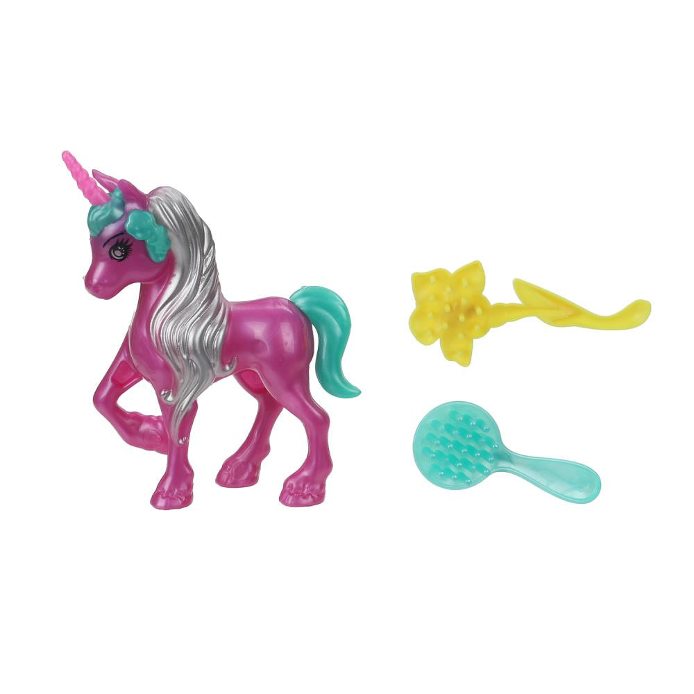 Единорог 10см, пластиковый, аксессуары 2шт Тутти в кор.2*180шт