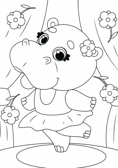 МОЯ РАСКРАСКА А4 чёрная. МАЛЫШИ-ЗВЕРЯТА