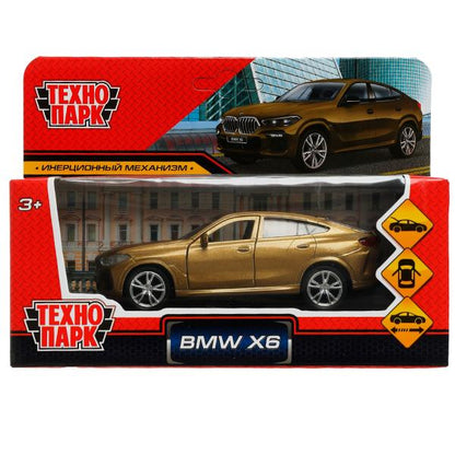 Machine en métal BMW X6 pour 12 cm, double, bagage, argent, argent, cor. Parc technologique dans le cor.2*36шт