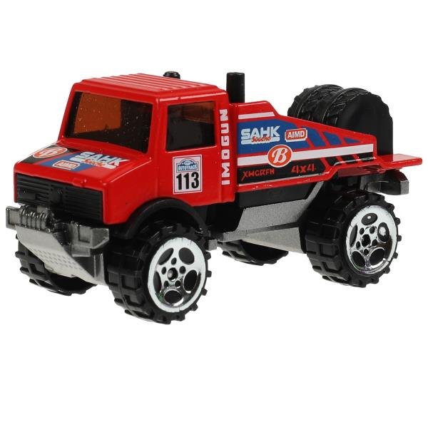 Machine en métal ROAD RACING SUISSE 7,5 cm, dans un assortiment, en blister. Parc technologique en cor.2*360шт
