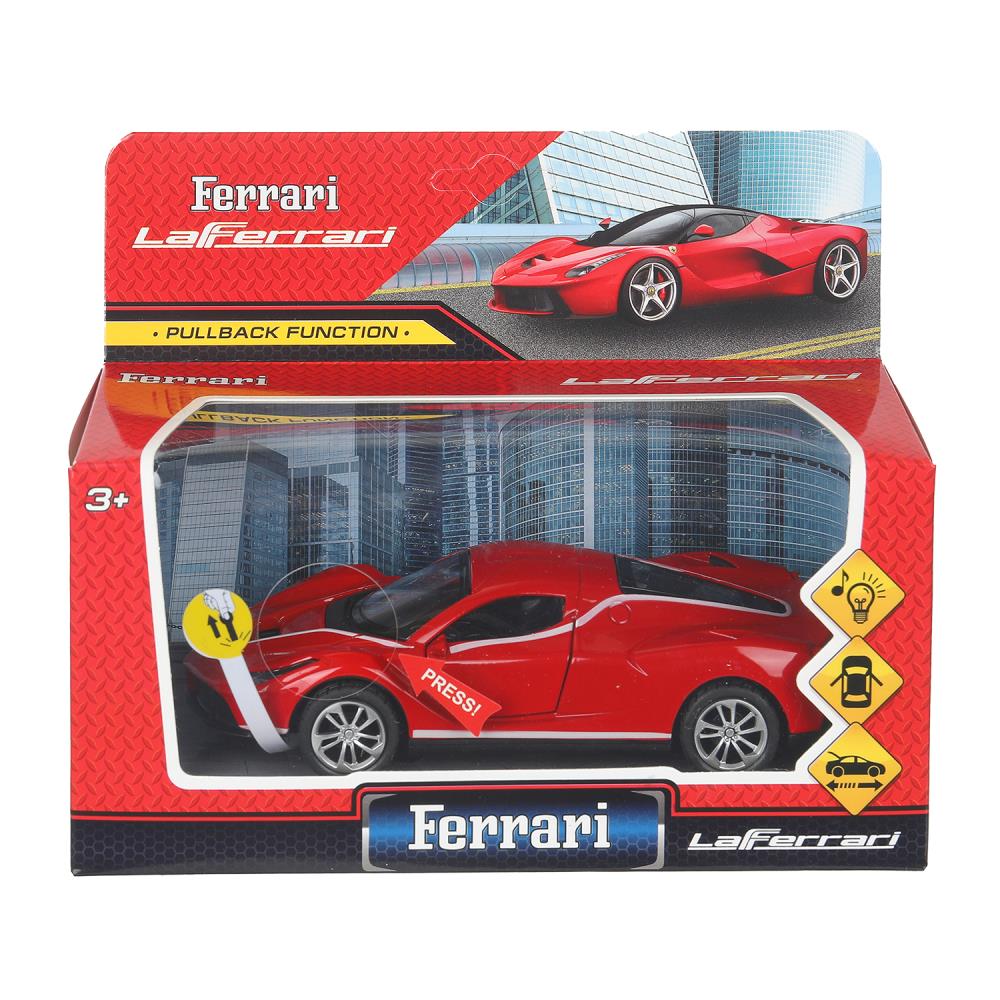 1:32 модель металл свет-звук ferrari la ferrari 14.9см, двери, инерция - в кор.2*48шт