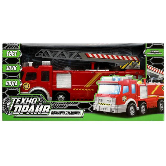 ПОЖАРНАЯ МАШИНА свет-звук-вода, кор.27,5*13,5*9см ТЕХНОДРАЙВ в кор.48шт