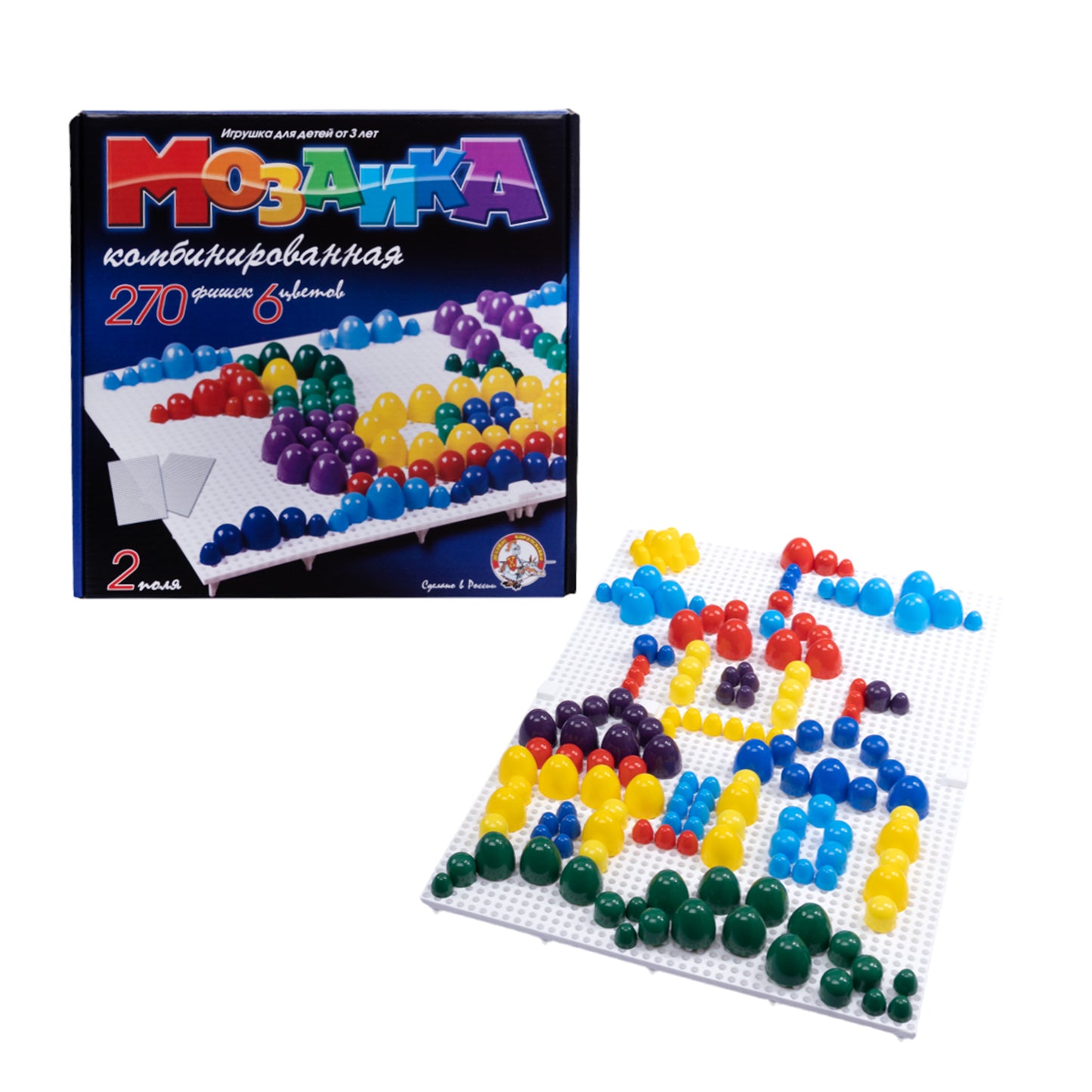 Мозаика комбинированная. 270 poissons, 6 étoiles, 2 étoiles (10 mm, 15 mm, 20 mm)