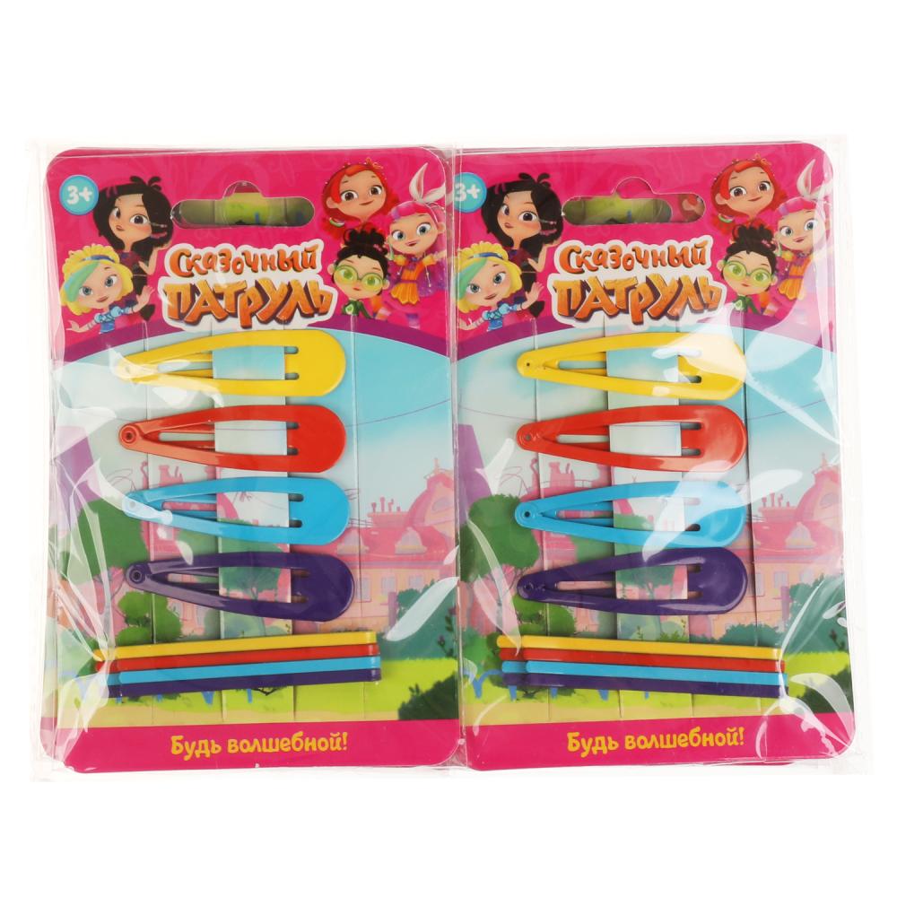 Accessoires pour/devochek СКАЗОЧНЫЙ ПАТРУЛЬ 8 заколок на карт. dans le paquet. МИЛАЯ ЛЕДИ уп-10шт в кор.50уп