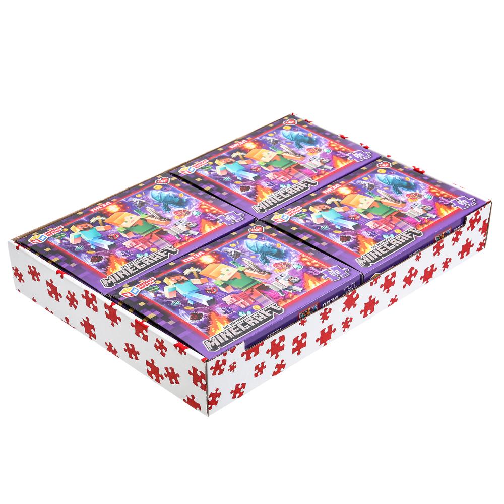 Pour motiver Minecraft. Пазлы в коробке 120 détails. 180х130х25 mm. Умные игры в уп.8шт в кор.8уп