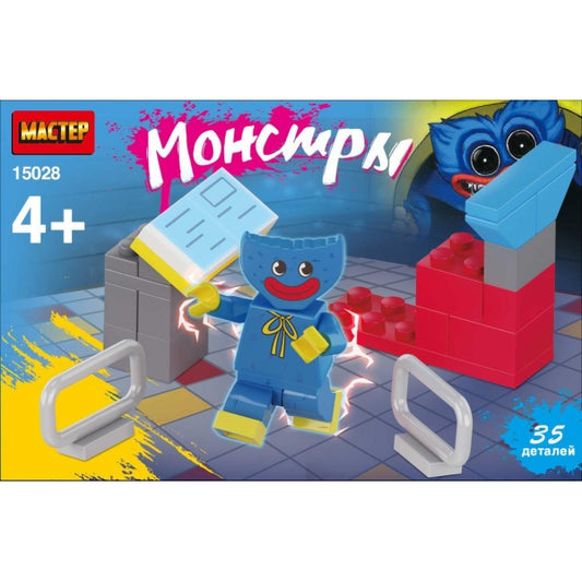 Конструктор монстров, 35 дет. МАСТЕР в кор.80шт