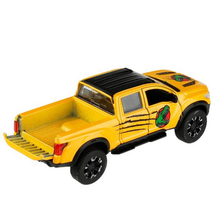 Machine en métal NISSAN TITAN DOUX 12,5 cm, double, sac, iner, jaune, cor. Parc technologique dans le cor.2*36шт