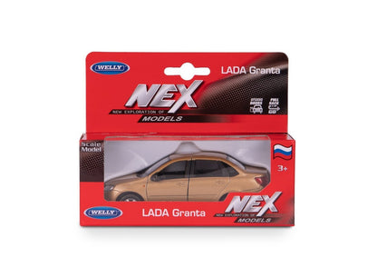 Welly. Машинка 1:38 "LADA Granta" пруж. мех., белый арт.43657-W