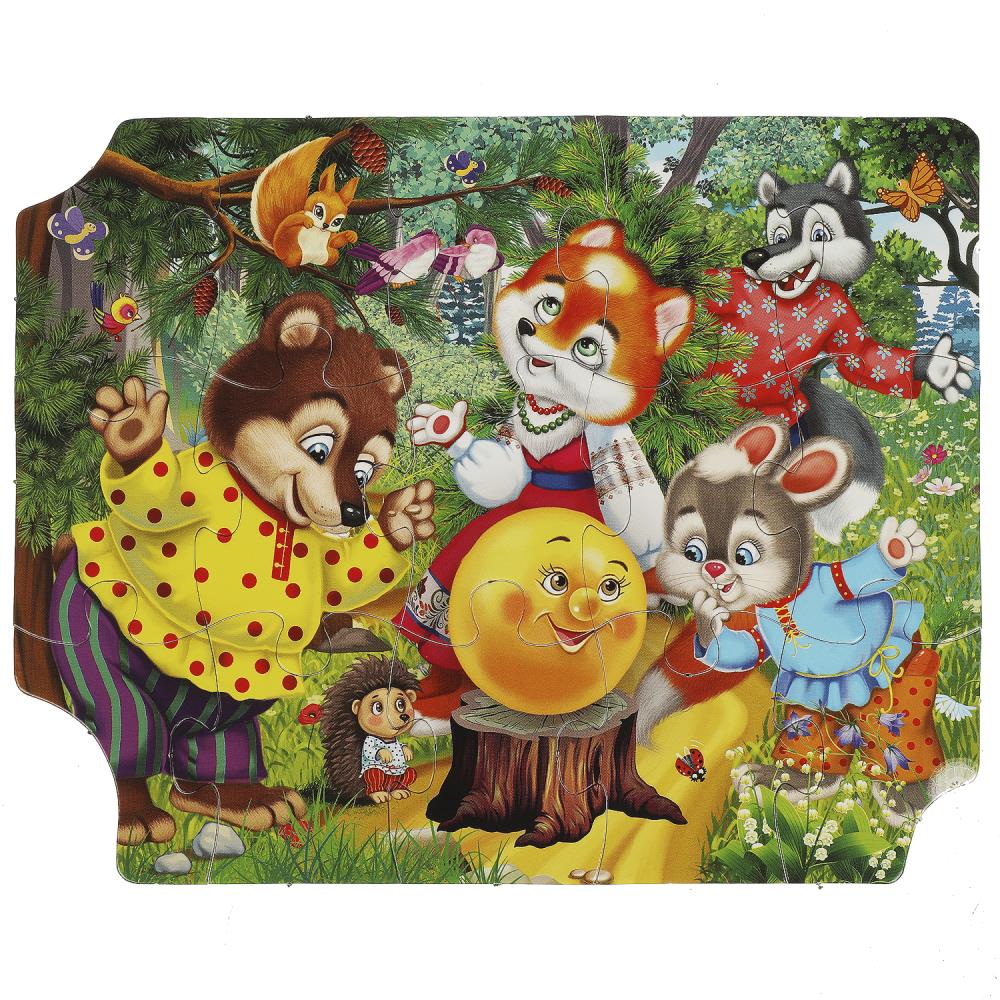 Колобок. Пазл в рамке. 15 деталей. Развивающие пазлы. 285х215х5 мм. Умные игры в кор.50шт