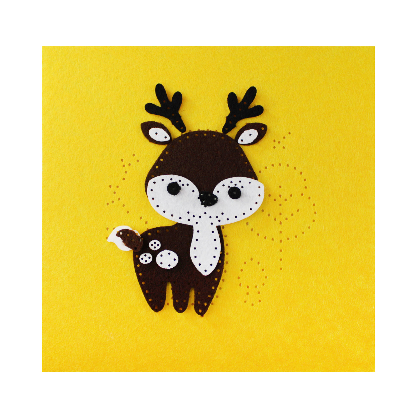 Набор для творчества. Панно из фетра на пяльцах "Олененок"