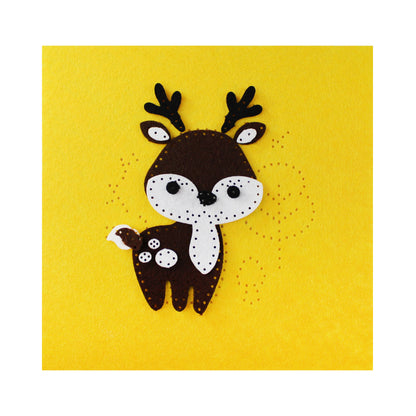 Набор для творчества. Панно из фетра на пяльцах "Олененок"