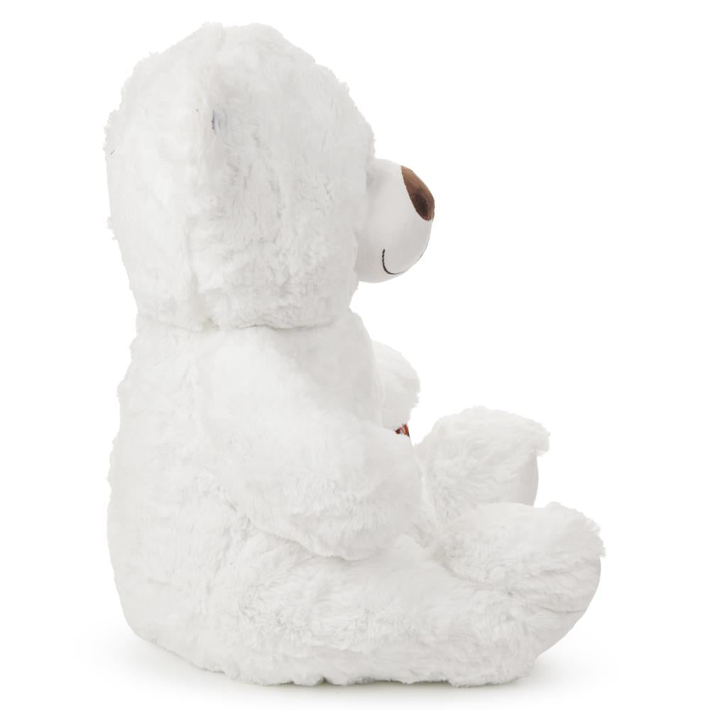 Игрушка мягкая "мульти-пульти" мишка белая с бантиком 50см, без чипа "МУЛЬТИ-ПУЛЬТИ" в кор.24шт