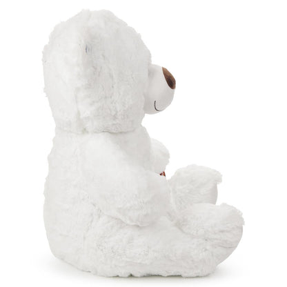 Игрушка мягкая "мульти-пульти" мишка белая с бантиком 50см, без чипа "МУЛЬТИ-ПУЛЬТИ" в кор.24шт