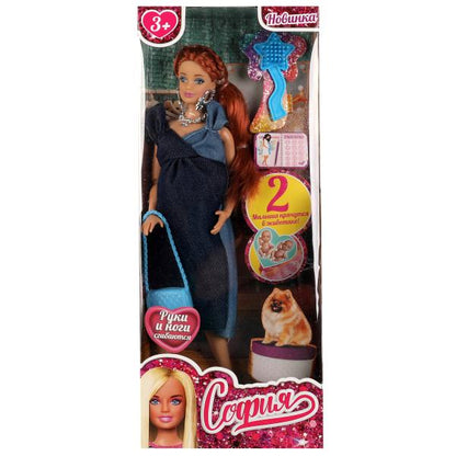 Fille de 29 cm Sophie de 29 cm, entre-temps, filles et garçons, en fait, cor КАРАПУЗ в кор.24шт