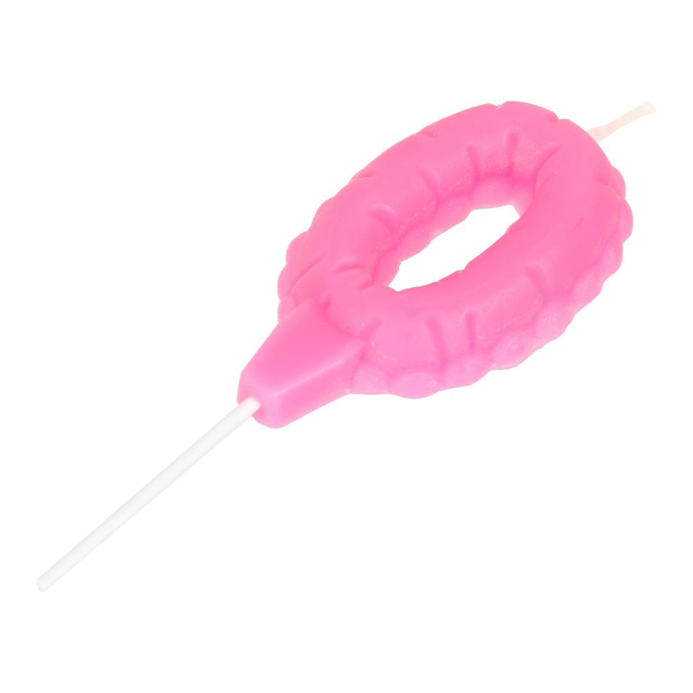 Свечи для торта цифра 0 розовая, блистер, с днем рождения ЧУДО ПРАЗДНИК в кор.8*16шт