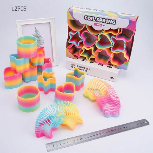 Пружинка-радуга в ассорти. MCS1028 в дисплей уп-12шт в кор.2*20уп