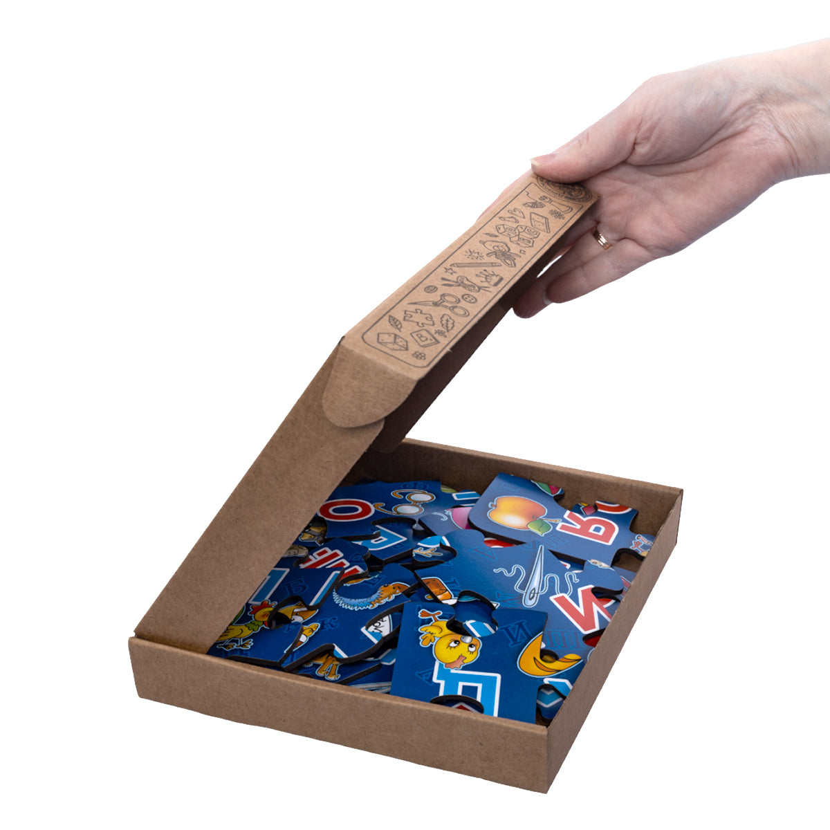 Пазлы из дерева. Мои первые пазлы "Алфавит" 24 эл