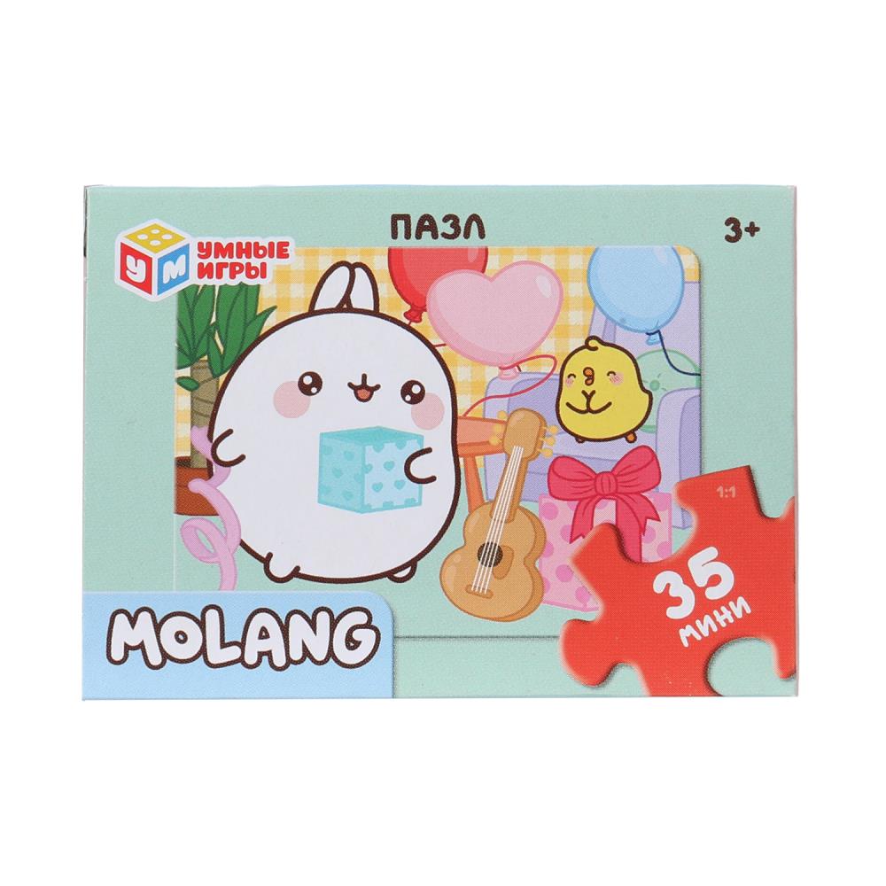 Molang. Пазлы классические в коробке. Пазл 35 деталей. 90х65х25 мм. Умные игры в уп.32шт в кор.8уп