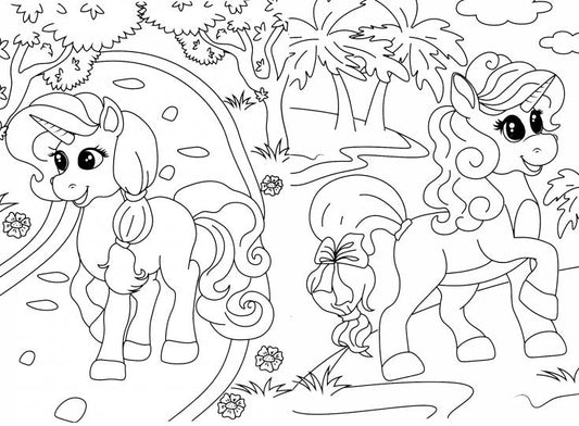 РАСКРАСКА А5 эконом. ЕДИНОРОЖКИ