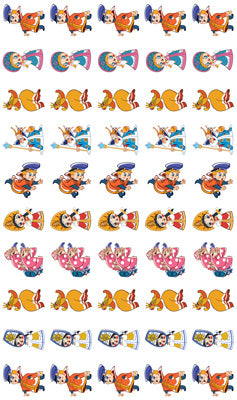 НМ2-12301 Набор для поощрения на самоклеящейся бумаге Герои мультфильма Вовка в тридевятом царстве