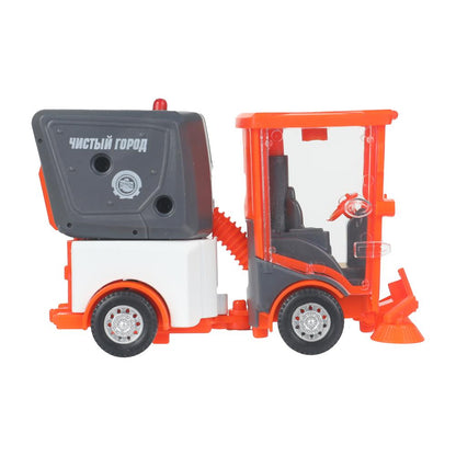 Машина металл УБОРОЧНАЯ МАШИНА 11 см, двери, багаж, оранжевый, кор. Технопарк в кор.2*60шт