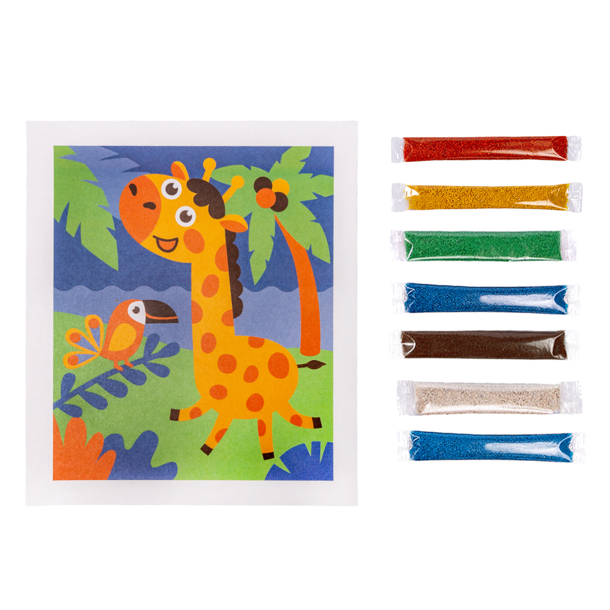 Набор для творчества. Fresque en poids "Жираф" (7 feuilles, 188x217 mm)
