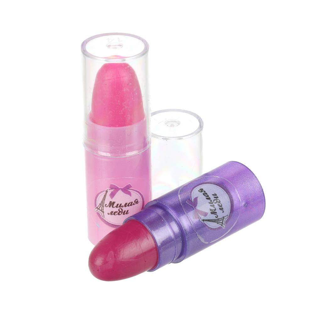 Косметика ДЛЯ ДЕВОЧЕК тени д/век, блеск д/губ, помада, лак д/ногтей МИЛАЯ ЛЕДИ в кор.2*120шт