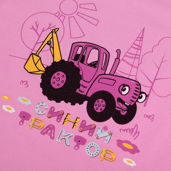 Футболка с левым рукавом СИНИЙ ТРАКТОР р-р110 RIKI KIDS в кор.50шт