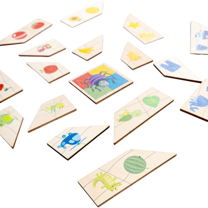 Пазлы из дерева "Паучок" Цвета